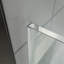 Porte de douche sans cadre l 28 po x H 72 po - verre trempé de 3/8 po (10 mm), balançoire simple articulée, installation réversible, finition noir mat