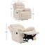 Boston Manual Latch Fabric Recliner Chair-121362364