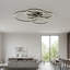 Plafonnier encastré moderne grand avec 6 lumières 47,2 pouces avec télécommande Jadiamond-124799220-124797181