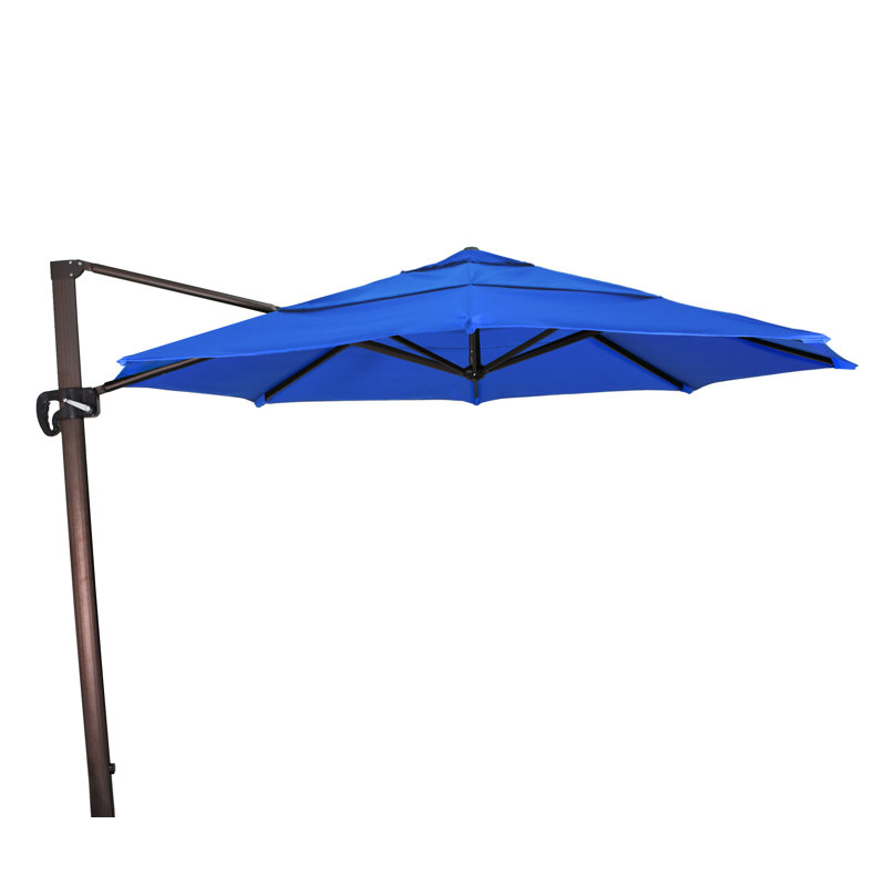 Parasol en porte-à-faux 11 pi Placencia, Bleu pacifique