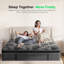Matelas en mousse à mémoire de forme hybride moyen de 10 po dans une boîte, aucun assemblage requis, ressorts ensachés certifiés Certipur-US, soulagement de la pression et isolation des mouvements-1549208416-1549208444