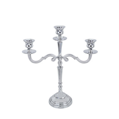 13.75'' H Aluminum Tabletop Candelabra