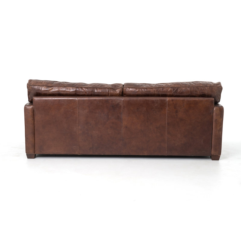 Larkin Loveseat, Cigar Genuine Leather