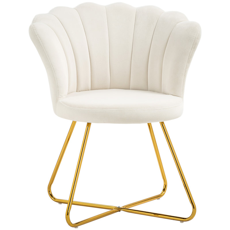 Upholstered Side Chair, Cream