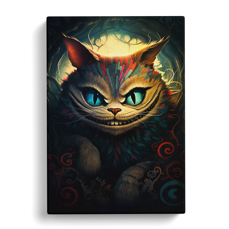 Cheshire Cat Constructivism - Wrapped Canvas, 76cm H x 50cm W x 3cm D