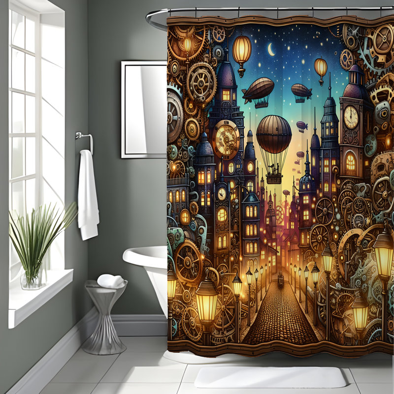 Shower Curtain, 72"H x 70"W