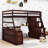 Humira Full Size Wooden Loft Bed With Built-In Desk, Storage Drawers And Shelves-641035114
