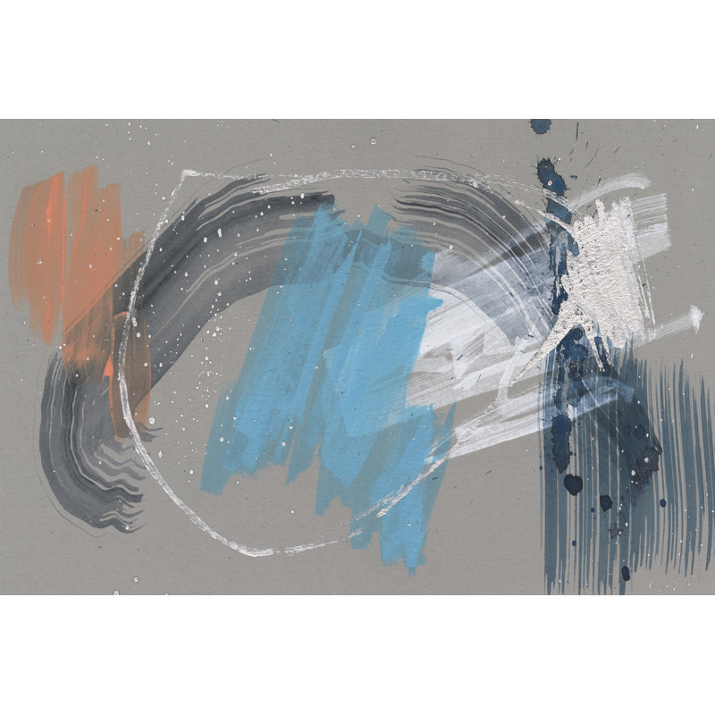 Whimsical Marks II by Jennifer Goldberger - Painting on Canvas, Wrapped Canvas, 20 cm H x 30 cm W