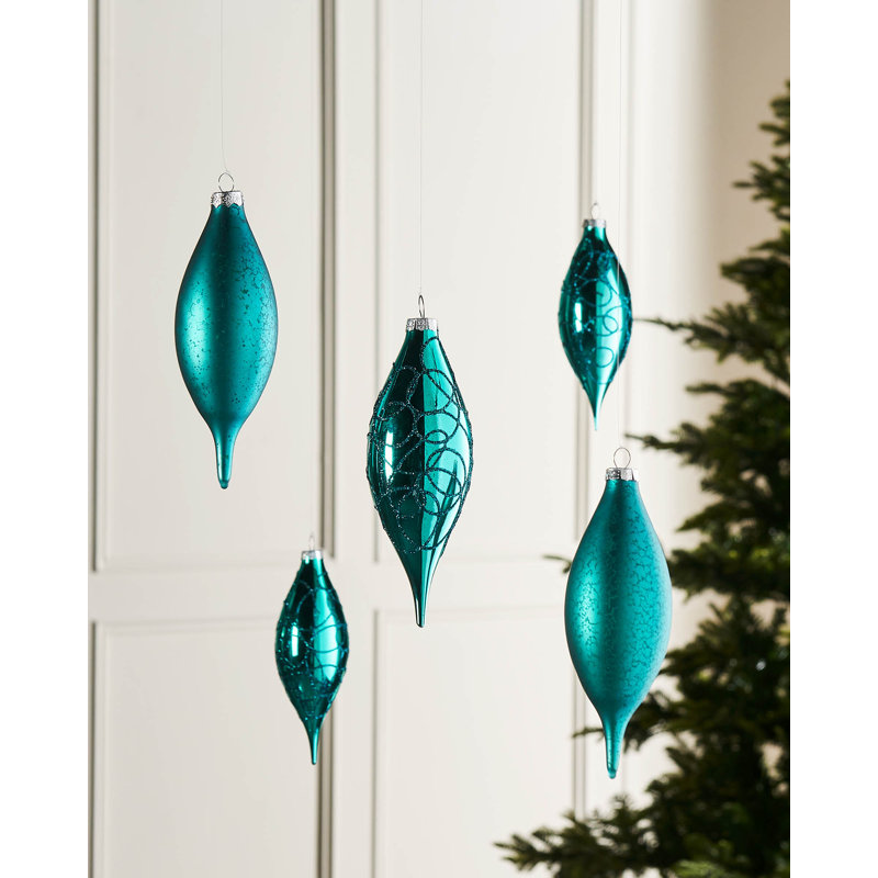 14.71cm Solid Colour Glass Ball Ornament