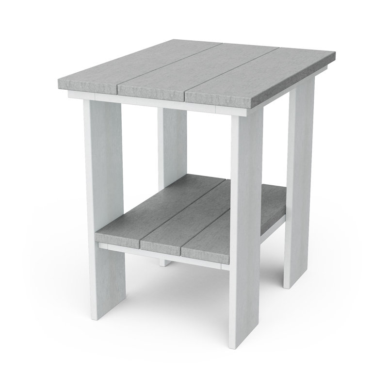 Table d'appoint contemporaine, Gris clair / blanc