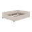 Upholstered Platform Bed with USB and Twin Size Trundle-94375232