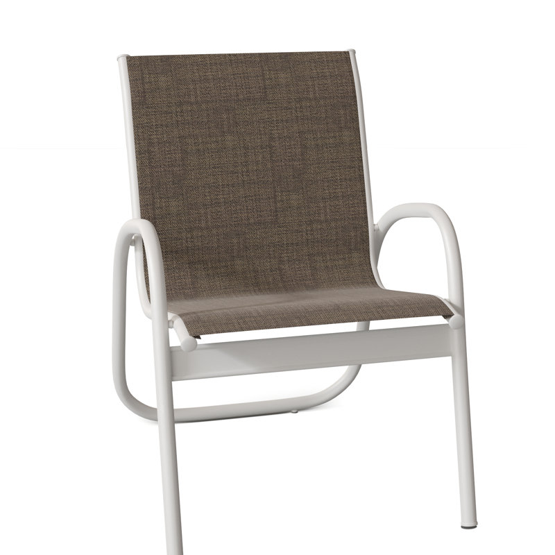 Fauteuil de patio Gardenella, Moka Sunbrella®, Neige texturée