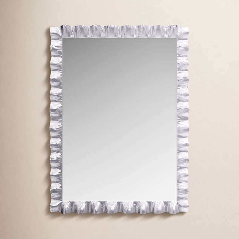 Theodore Metal Mirror, Silver, 40" x 29.5"