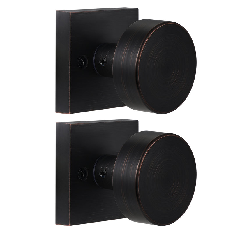 Boutons de porte doubles Modern Grace Series, Bronze frotté à l'huile