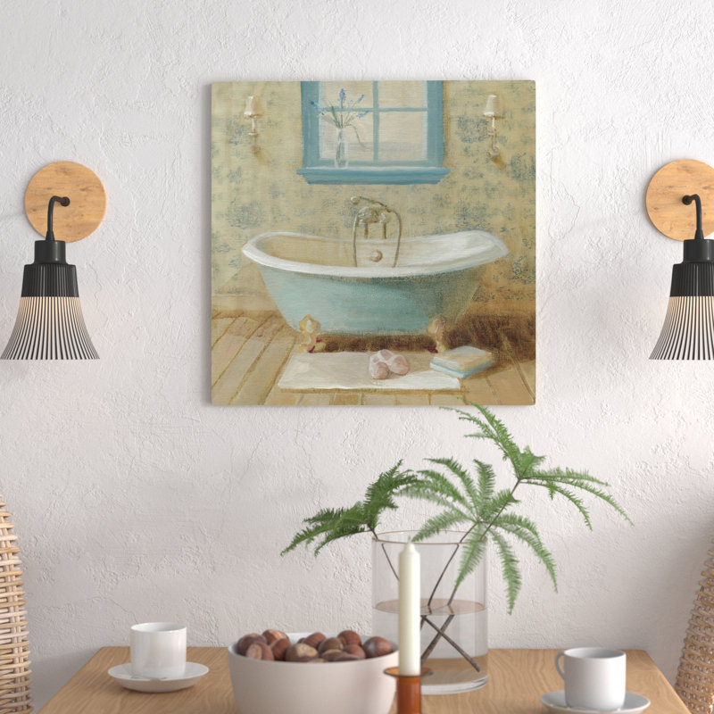 Victorian Bath I - Wrapped Canvas Painting, 66.04 cm H x 66.04 cm W x 1.91 cm D