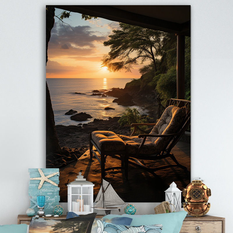 «Beach Photo Tropical Vibes I» sur toile, L 12 po x H 20 po, Toile tendue