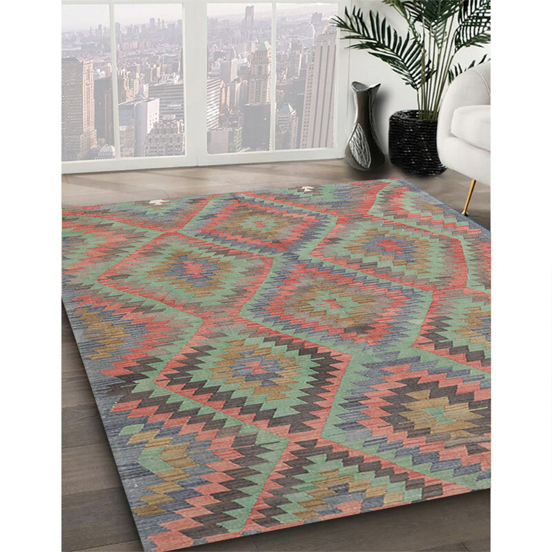 Geometric Indoor Rug, Round 8'