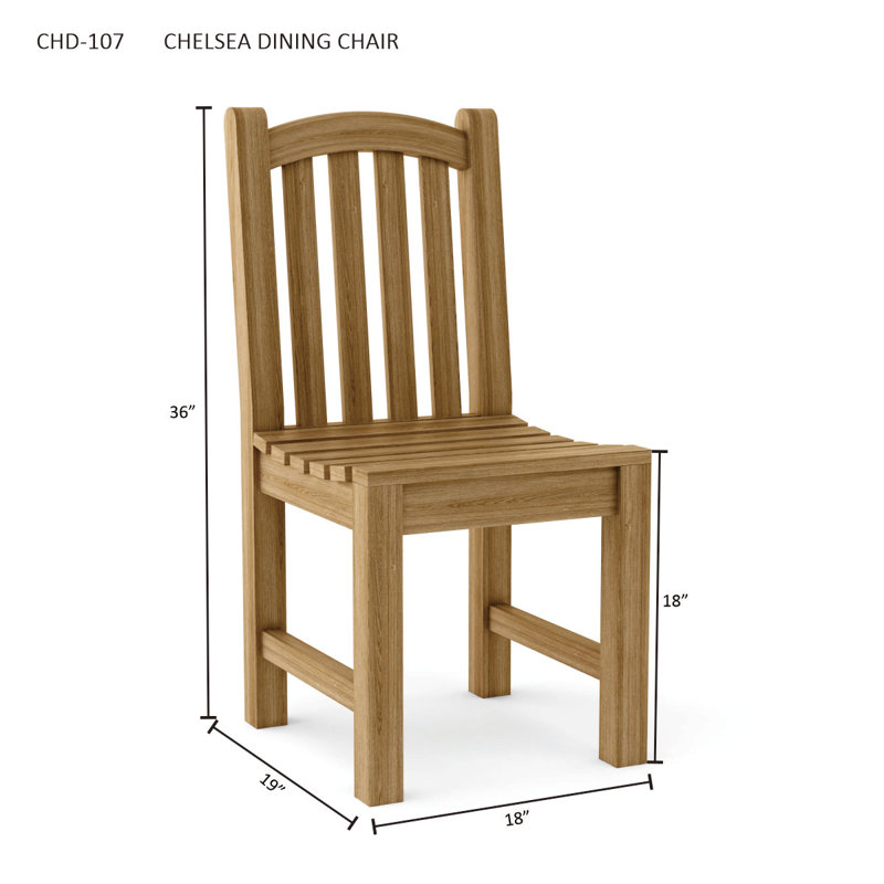 Chelsea Teak Patio Dining Chair