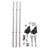 Banneker 10ft Stainless Steel Sliding Hardware Rolling Kit For Library And Home Use (Ladder not included)