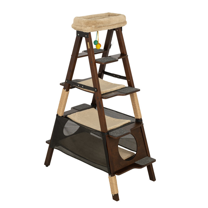 Stakmore Folding Cat Tree, Espresso