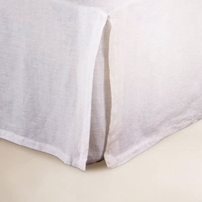 Linen Pleated Bed Skirt