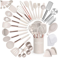 Silicone Kitchen Utensils Set Cooking Utensils - SZBOB Heat