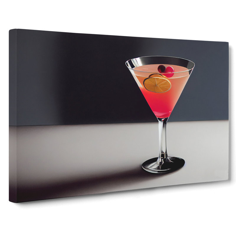 Modern Cocktail Art Vol.1 - Wrapped Canvas Painting, 35cm H x 50cm W x 3cm D