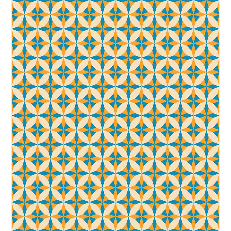 Modern & Contemporary Polyester Geometric Shapes Duvet Cover, Queen Duvet Cover + 2 Pillow Shams