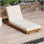 Chaise longue d'extérieur avec dossier réglable à 6 positions, bois d'acacia durable, parfait pour la détente et le confort