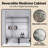 Recessed Or Surface Mount Medicine Cabinet Mirror With 2 Adjustable Tempered Glass Shelves-12137612