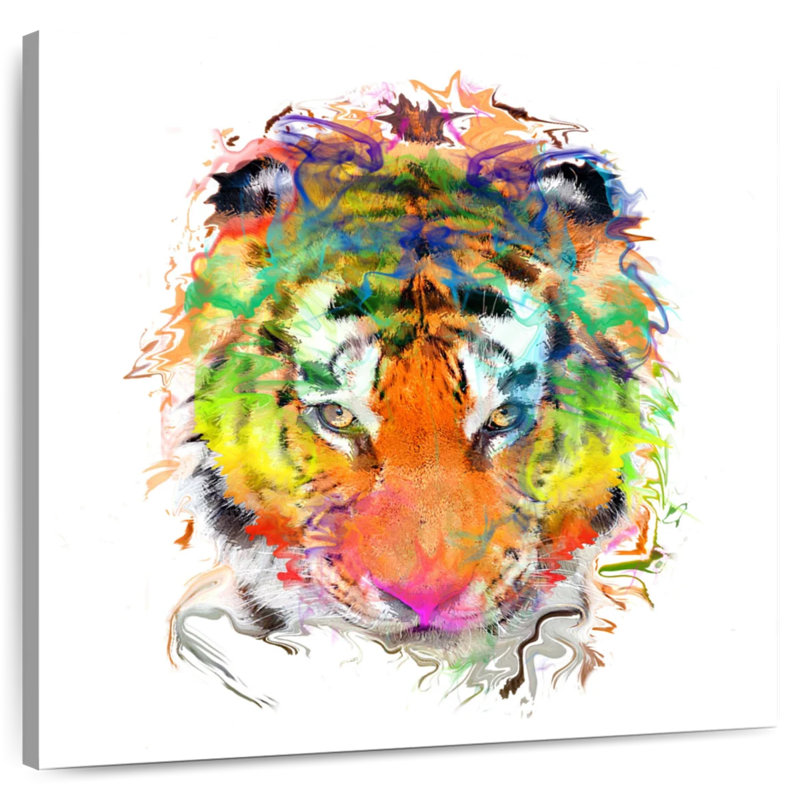 Crowle Tiger Paint, 33" H x 33" W