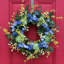 Couronne hortensia, forsythia, bleu cosmos et baies printanières 26 po-1904405657