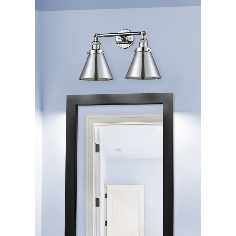 Donovan 2 - Light Dimmable Vanity Light, Polished Chrome, Polished Chrome, Incandescent