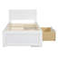 Lit plateforme simple avec tiroir et deux tablettes, blanc-1655854304-1655854311