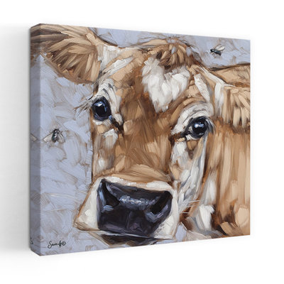 Portrait d'une vache d'abeille abstraite