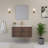 Fully Assembled Wall-Mounted Floating Bathroom Vanity With Top-383467171-400336565