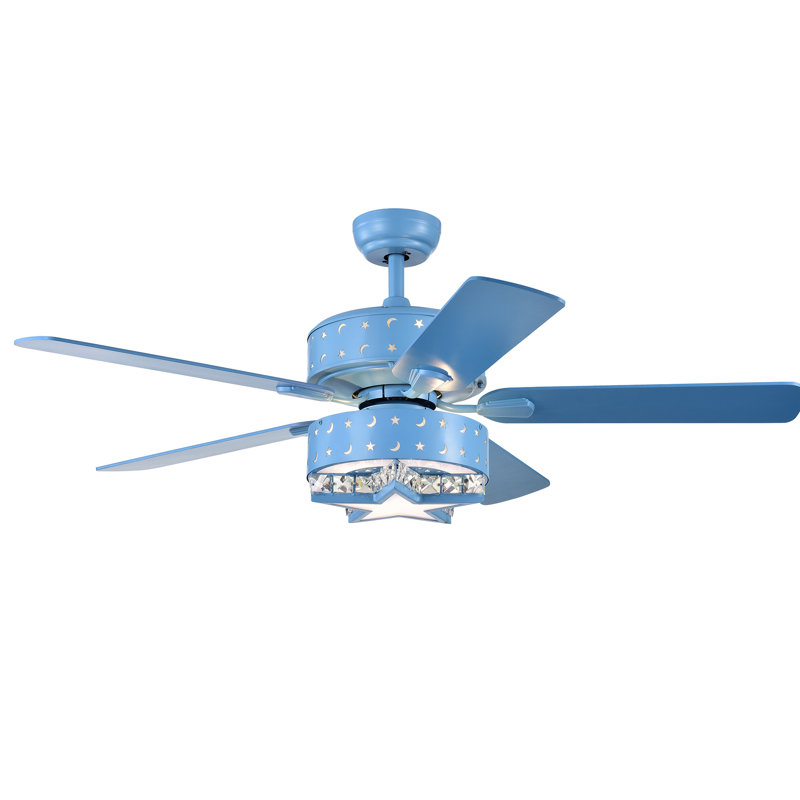 Ventilateur de plafond 52 pales 52 po avec télécommande et ensemble d'éclairage inclus Boris