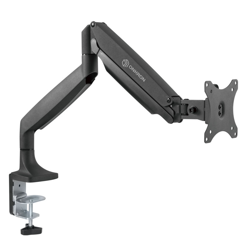 ONKRON Single Screen Desktop Mount, Black