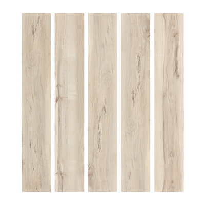 12 Mil 6 In. X 36 In. X 1.8mm Peel And Stick Vinyl Tile Flooring, Water Resistant, Original Wood (45 Sq.ft.)