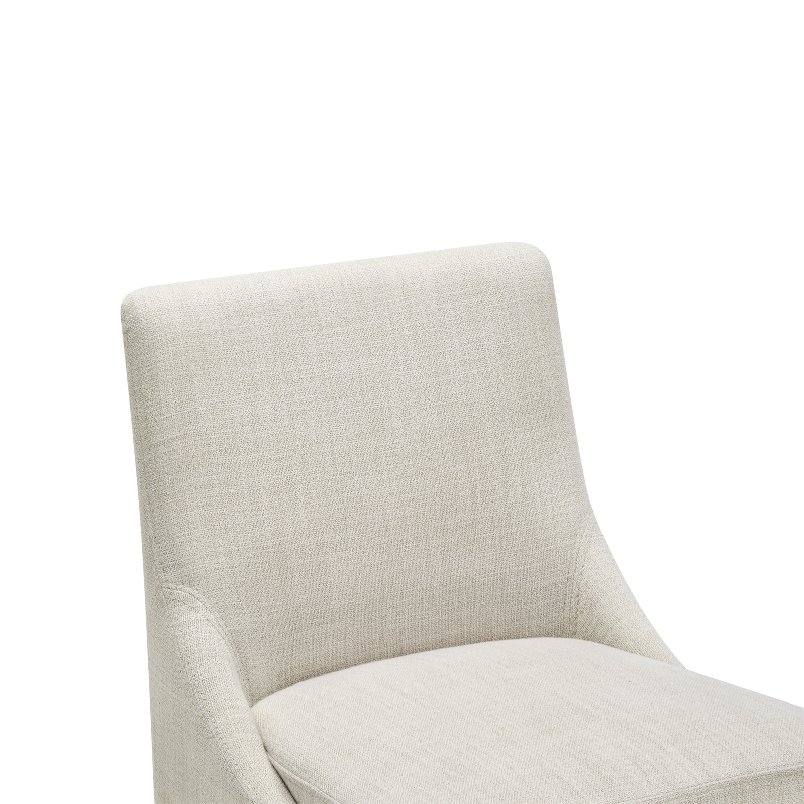 Niara Upholstered Counter & Bar Stool, Counter Stool (26” Seat Height), Effie Linen Performance Linen