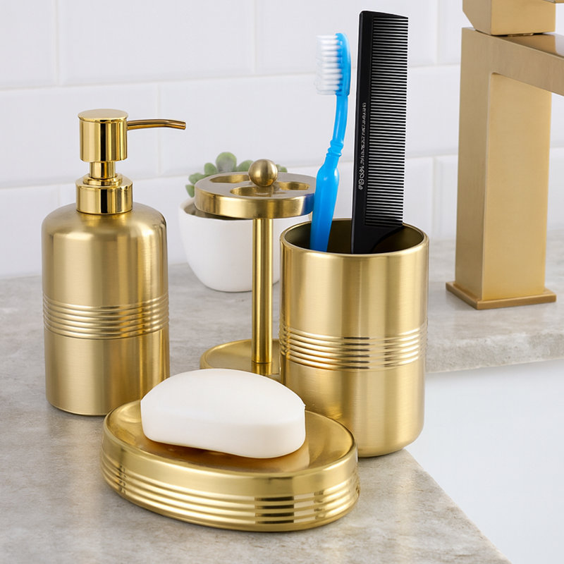 Jewel Bathroom Accessory Set