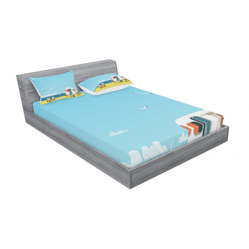 Microfiber Sheet Set, Full Sheet Set with Fitted Sheet