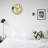 12×12 Inch whimsical forest Animals Pattern Round Wall Clock Decor, for Nursery Decor
