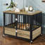 Mobilier d'intérieur pour cage de chien en bois-1151407699-1151407702