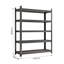 Étagère de garage à cinq étages, pouvant accueillir 2 500 lb, tablette réglable en métal, noir, nécessite un assemblage, H 71,2 po x L 47,24 po x P 23,62 po-1573790007