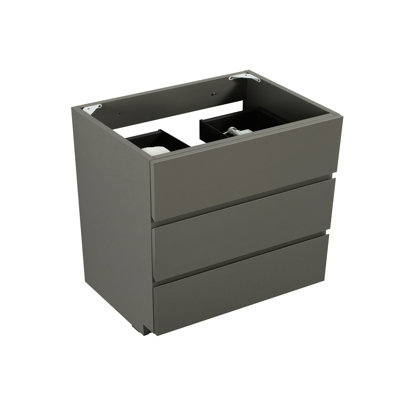 Sans lavabo gris. 3 tiroirs préassemblés. Perspectives épurées. Maximisez le rangement. Silencieux et lisse. Conception ergonomique. 36,37 po de profondeur, 18,37 po de largeur, 32,98 po de hauteur, 95,69 lb 39 en paquet