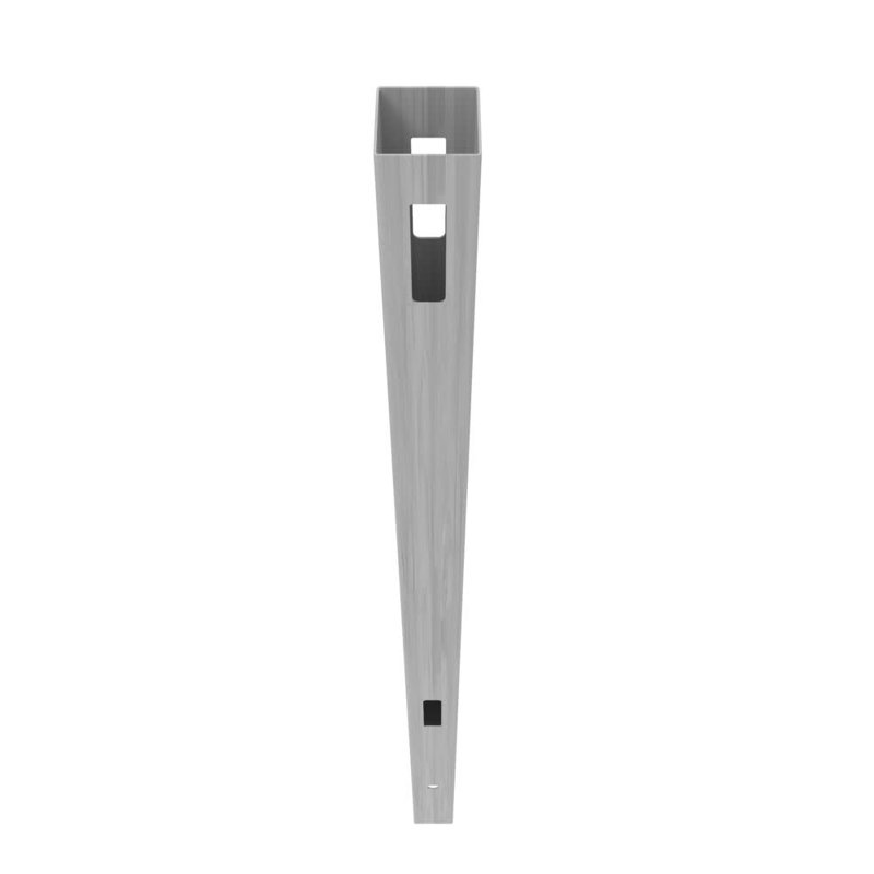 Barrette Outdoor Living Horizontal Fence 5 in. x 5 in. x 108 in. Vinyl End Post in Driftwood