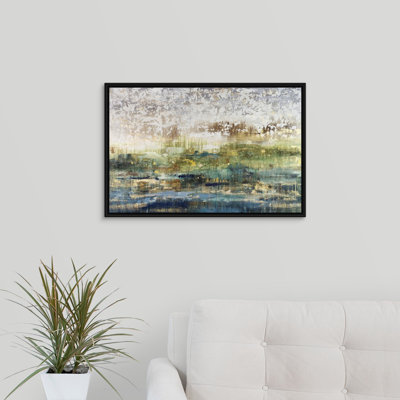 «Emerald and Aqua», peinture sur toile