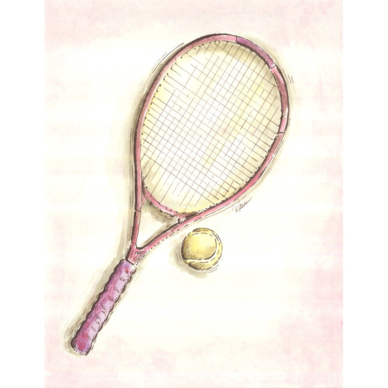 "Racket" par Reesa Qualia, reproduction sur toile tendue, 39" H x 30" W x 1.5" D