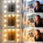 Quinterrious 23.6" Small Makeup Vanity Desk with LED Lighted Mirror for Bedroom